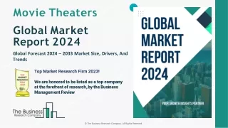 Movie Theaters Market Insights, Revenue Projections and Growth Forecast 2033