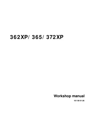 Husqvarna 362XP Chainsaw Service Repair Manual