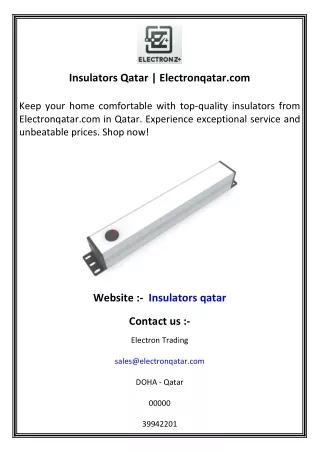 Insulators Qatar   Electronqatar.com