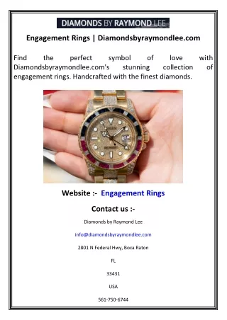Engagement Rings   Diamondsbyraymondlee.com