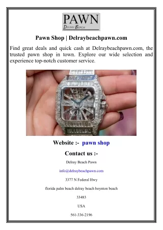 Pawn Shop   Delraybeachpawn.com