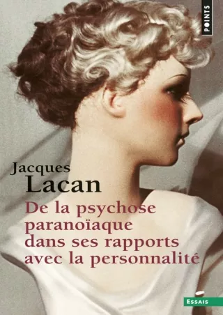 ⚡[PDF]✔ De la psychose paranoïaque dans ses rapports avec la personnalité