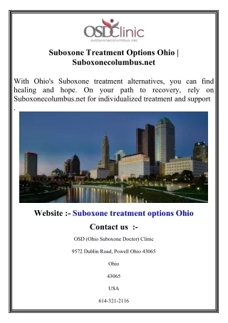 Suboxone Treatment Options Ohio   Suboxonecolumbus.net