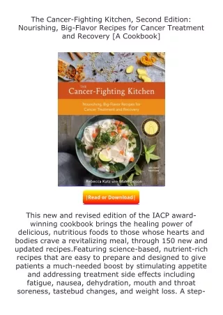 Download⚡PDF❤ The Cancer-Fighting Kitchen, Second Edition: Nourishing, Big-