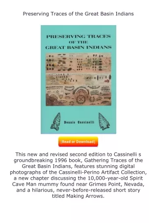 ❤PDF⚡ Preserving Traces of the Great Basin Indians