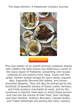 download⚡️ free (✔️pdf✔️) The Gaza Kitchen: A Palestinian Culinary Journey
