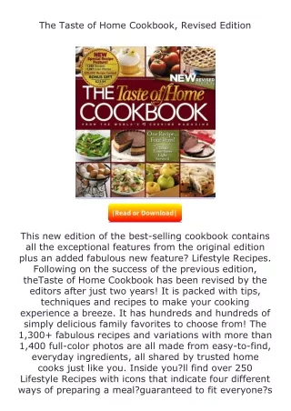 ❤️get (⚡️pdf⚡️) download The Taste of Home Cookbook, Revised Edition