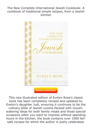 read ❤️(✔️pdf✔️) The New Complete International Jewish Cookbook: A cookbook