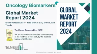 Oncology Biomarkers Market Share, Trends And Industry Forecast Report To 2033
