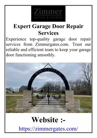 Expert Garage Door Repair Services