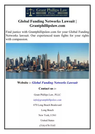 Global Funding Networks Lawsuit  Grantphillipslaw.com