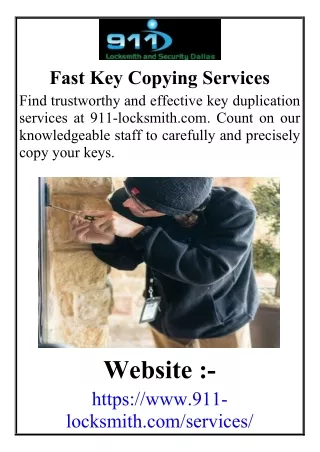 Fast Key Copying Services