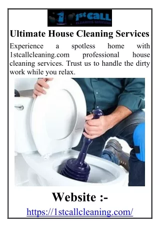 Ultimate House Cleaning Services