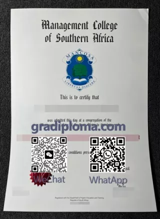 How much to order a fake MANCOSA diploma in South Africa?