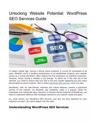 Unlocking Website Potential: WordPress SEO Services Guide