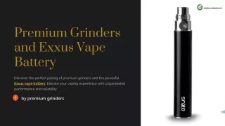 Exxus Vape Battery: High-Capacity Power for All-Day Vaping