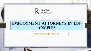 Employment Attorneys In Los Angeles