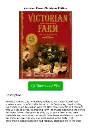 ❤️get (⚡️pdf⚡️) download Victorian Farm: Christmas Edition