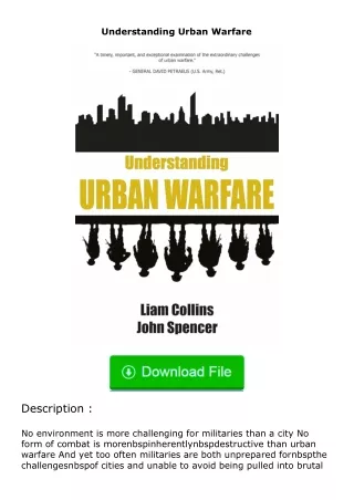 full✔download️⚡(pdf) Understanding Urban Warfare