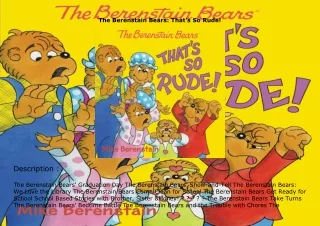 ❤️PDF⚡️ The Berenstain Bears: That's So Rude!