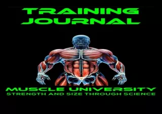 ❤ PDF/READ ⚡/DOWNLOAD  Muscle University: Training Journal: Stren