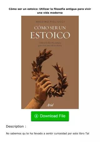 download⚡️ free (✔️pdf✔️) Cómo ser un estoico: Utilizar la filosofía antigua p