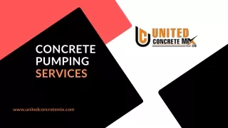 Concrete Pumping Services