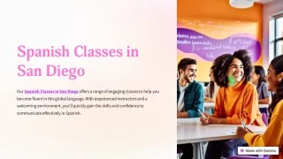 Explore the Vibrant World of Spanish Classes in San Diego