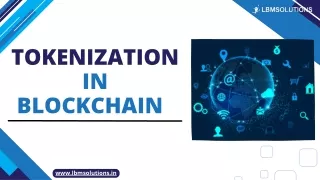 Tokenization in  blockchain