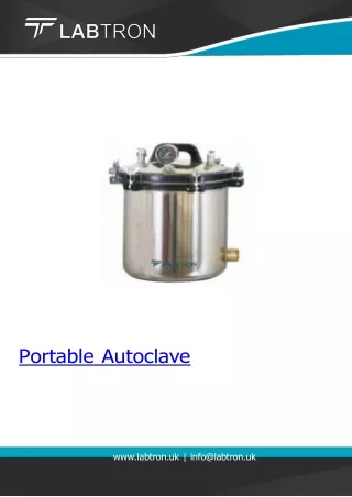 Portable Autoclave