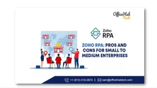 Zoho RPA Pros and Cons for Small to Medium Enterprises
