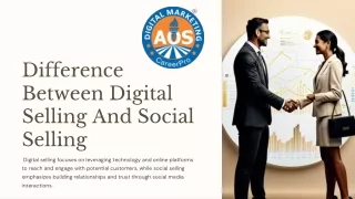 Difference Between Digital Selling And Social Selling