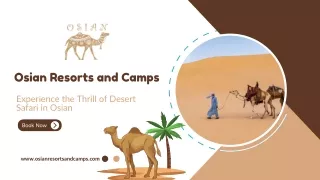 Experience the Thrill of Desert Safari in Osian