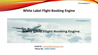 White Label Flight Booking Engine