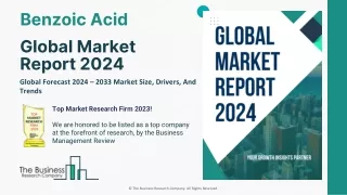 Benzoic Acid Market Size, Share, Growth, Trends, Demand And Forecast 2024-2034