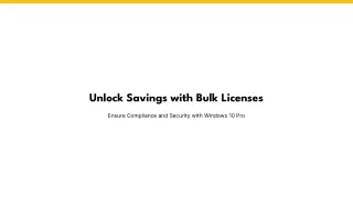 Bulk Windows 10 Pro Licenses