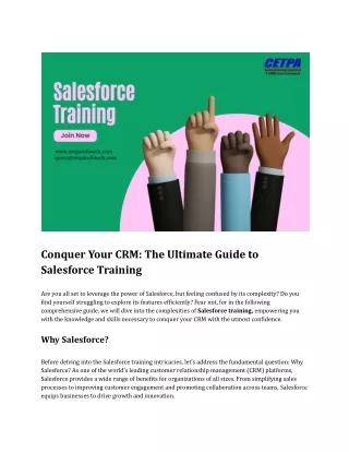 Conquer Your CRM_ The Ultimate Guide to Salesforce Training