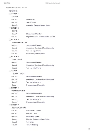 Hyundai HL780-3A Wheel Loader Service Repair Manual