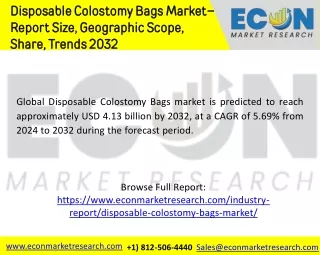 Disposable Colostomy Bags Market