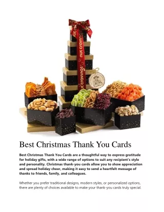 Christmas Thank You Cards