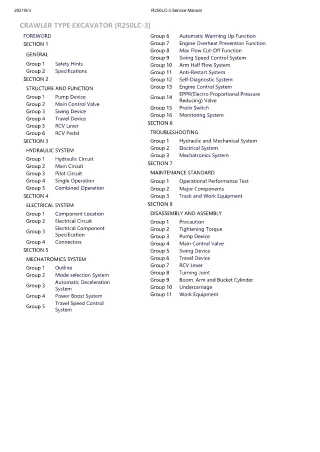 Hyundai R250LC-3 Crawler Excavator Service Repair Manual