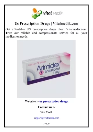 Us Prescription Drugs  Vitalmedik.com