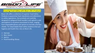 Essential Food Safety Products by Bison Life