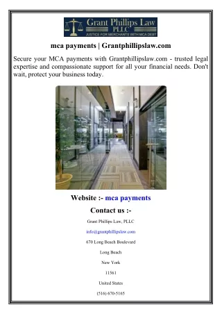 mca payments    Grantphillipslaw.com