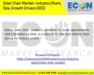 Solar Chair Market