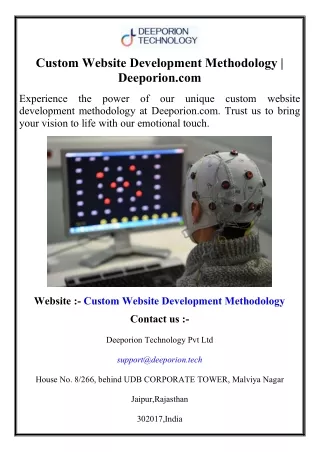 Custom Website Development Methodology  Deeporion.com