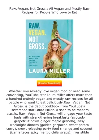 read ❤️(✔️pdf✔️) Raw. Vegan. Not Gross.: All Vegan and Mostly Raw Recipes f