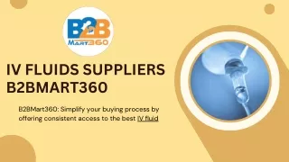 iv fluids suppliers ppt