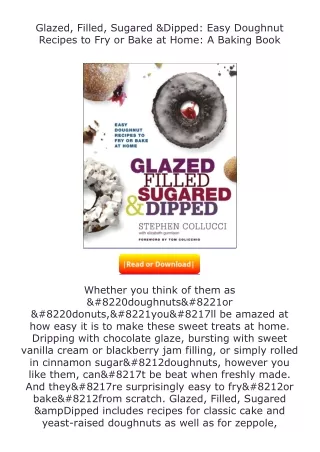 (❤️pdf)full✔download Glazed, Filled, Sugared & Dipped: Easy Doughnut Recipe