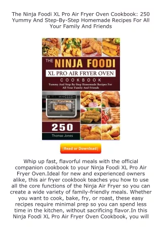 download⚡[PDF]❤ The Ninja Foodi XL Pro Air Fryer Oven Cookbook: 250 Yummy A